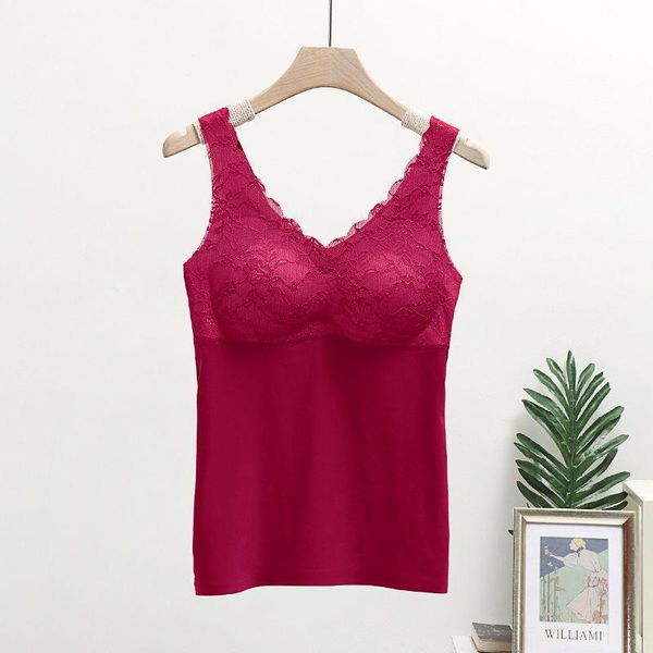 

camisoles & tanks women 2021 summer fashion thin ice silk vest female solid color underwear ladies lace v-neck e194, Black;white