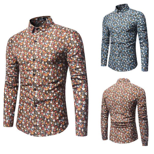 

men's shirts 18 autumn and winter floral mall large c27, White;black