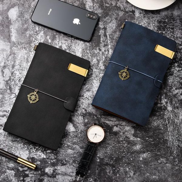 

travel notebook looseleaf pu diary business retro art exquisite school supplies notepads, Purple;pink