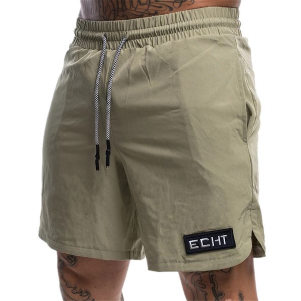 

summer new fashion men shorts printed quick-drying football sports pants streetwear beach casual pants jogger reflective shorts, Black