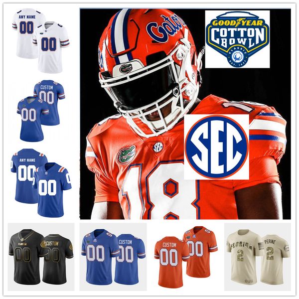 

2022 custom florida gators stitched football jersey 11 jalen kitna 50 kaleb boateng 73 mark pitts 48 noah keeter 42 rocco underwood 26 jerem, Black