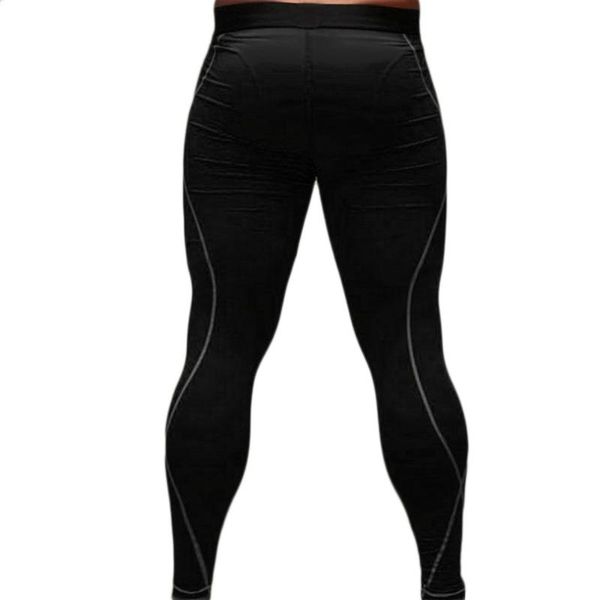 

mens sport tight slim running fitness pants long leggings thermal under trousers joggers quick drying, Black;blue