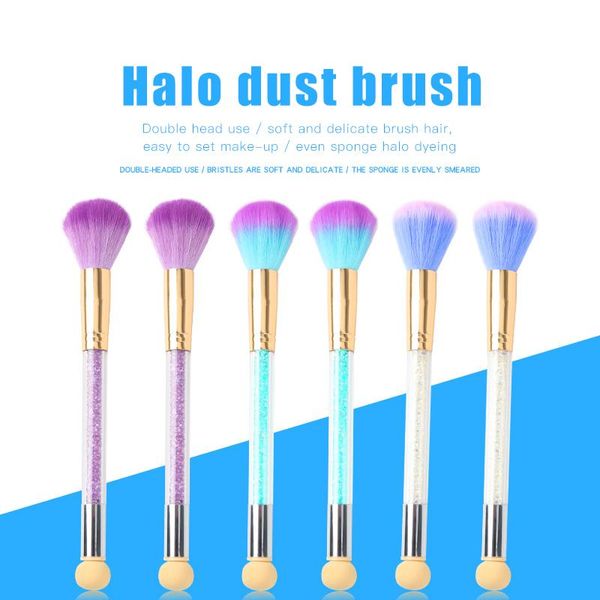 

makeup brushes single brush double-head ponge smudge powder blush skin-friendly high elastic easy color tool