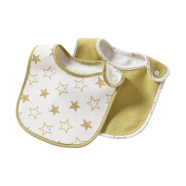 

2pcs/lot baby girls boys feeding bibs waterproof apron cartoon towel kids toddler dinner baberos bandanas burp cloths h055 &
