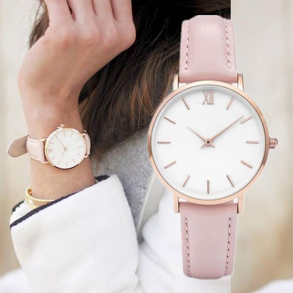 

wristwatches zegarek damski fashion simple women watches woman ladies casual leather quartz watch clock relogio feminino montre femme, Slivery;brown