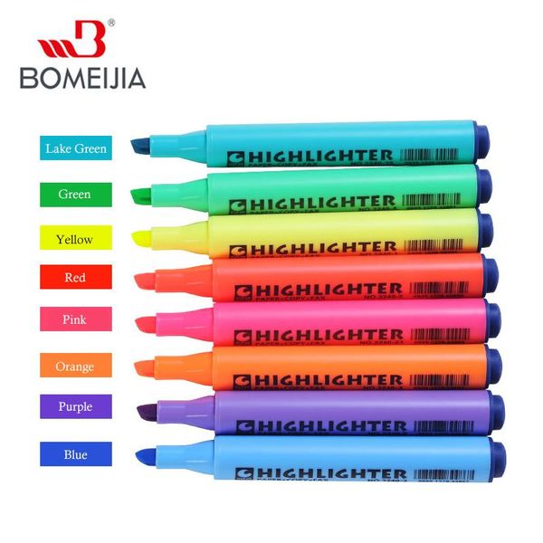 Textmarker STA Markers Bulk Fluoreszierende Textmarker-Markerstifte Packung mit 8 farbigen Keilspitzen