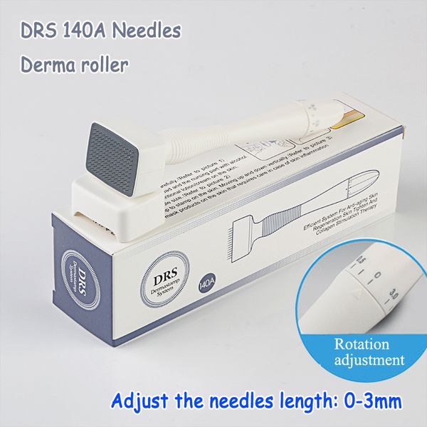 

drs adjustable derma stamp 140 a pins microneedle dermaroller anti-aging wrinkle removal therapy 0.5-3mm skin care