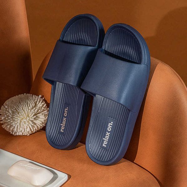 

slippers 2021 bathroom men antiskid soft el household home comfy summer 65e6, Black