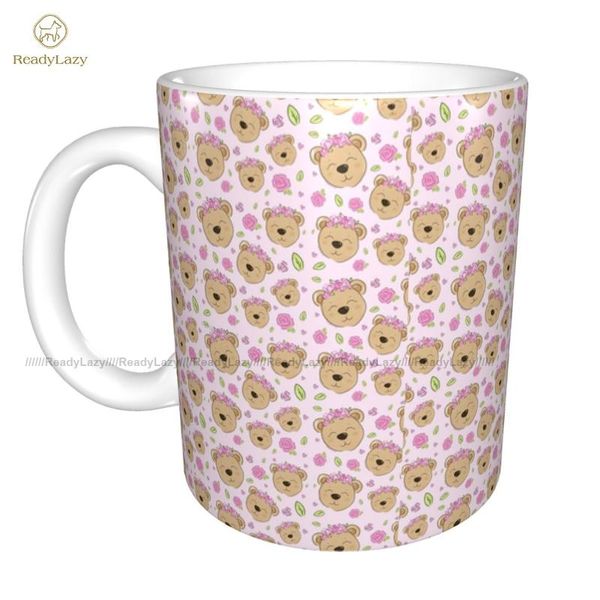 

teddy mug creative stylish ceramic latte cups mugs