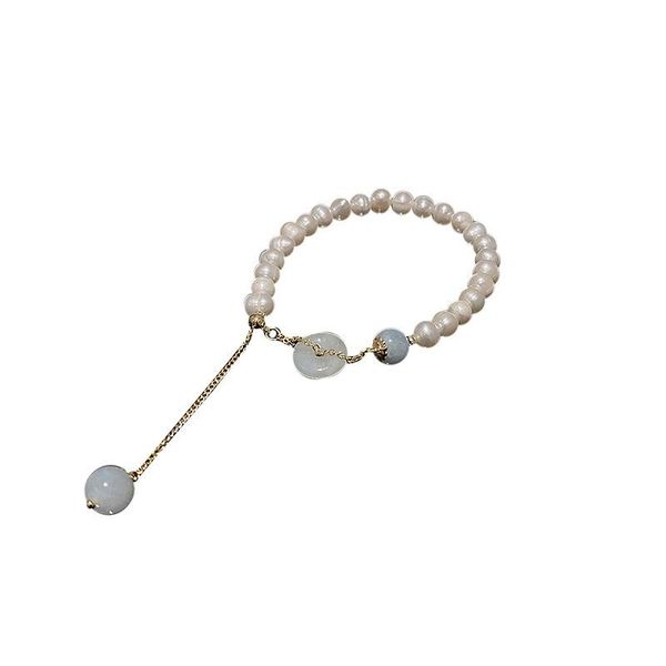 

bangle va-87 crystal pearl love double fashion personality temperament bracelet french sweet girl heart hand jewelry, Black