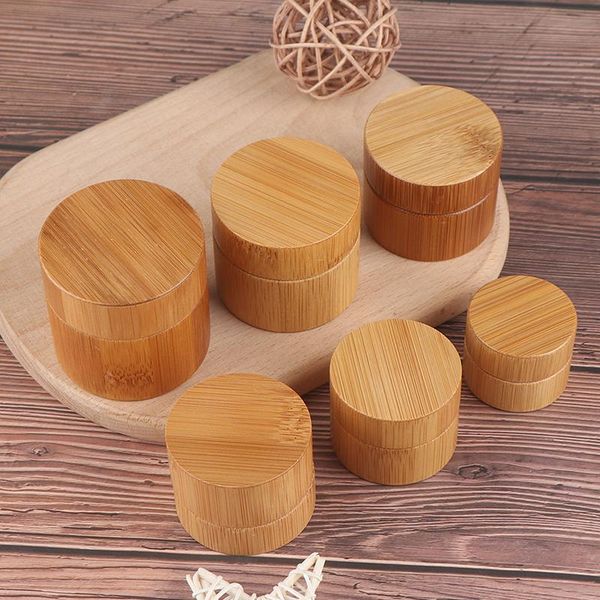 

storage bottles & jars 5g 10g 15g 20g 30g 50g bamboo bottle cream mask jar make-up skin care container empty cosmetic packaging