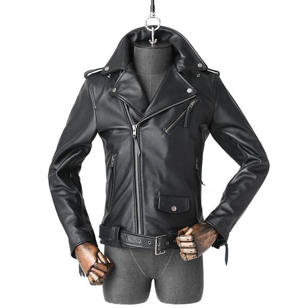 

outdoor jackets&hoodies spring autumn men's layer cowhide motorcycle riding battle pure leather jacket combat sport training hunting co, Blue;black