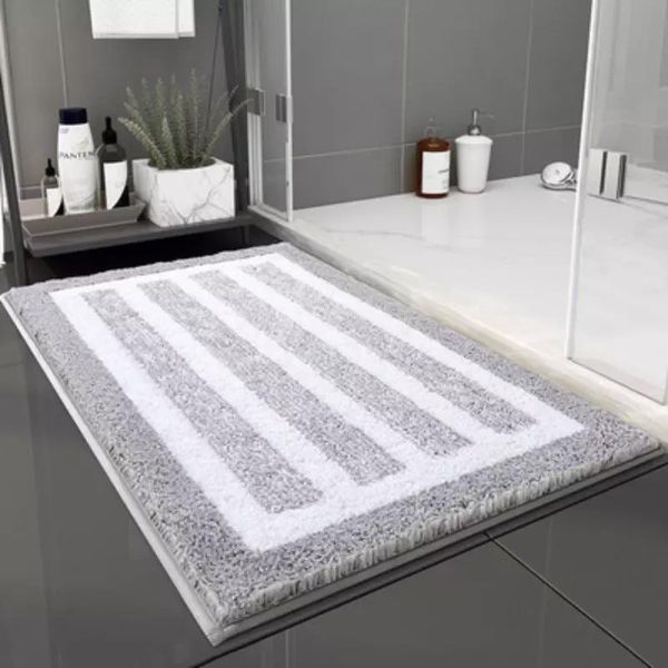 

carpets thicken bath carpet mat bathroom water absorption plush floor mats entrance doormat non-slip toilet rug