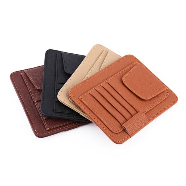 

car organizer visor card storage sun tool pouch bag glasses holder clip