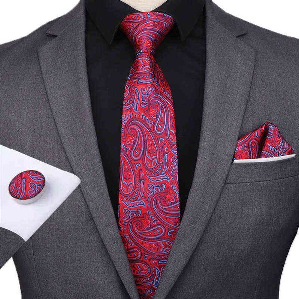 

2021 three piece men's polyter silk head broken flower tie shengzhou, Blue;purple