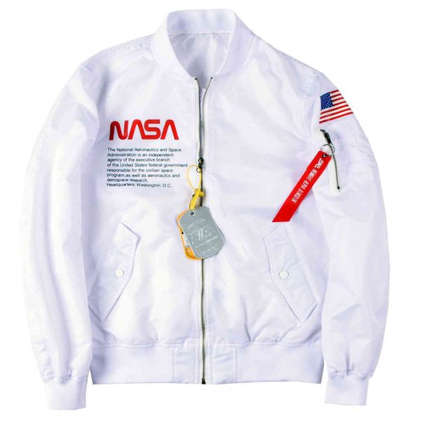 

nasa joint pilot jacket men's alpha martin men's and women's spring and autumn thin coat baseball uniform men's and wome, Black;brown