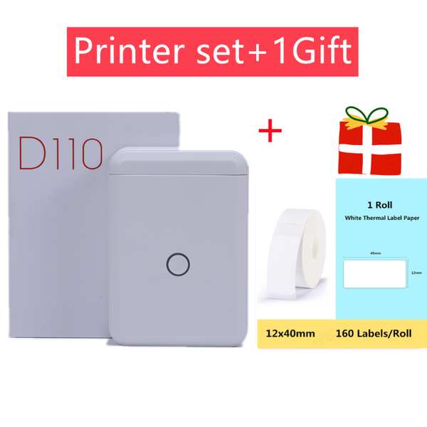 

printers niimbot d110 wireless portable pocket label printer bluetooth4.0 thermal fast printing for home commercial kitchen