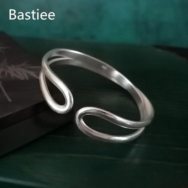 

other bracelets bastiee 999 silver hmong bangle bracelet for women engagement luxury jewelry handmade vintage bangles miao wedding jewellery, Golden;silver
