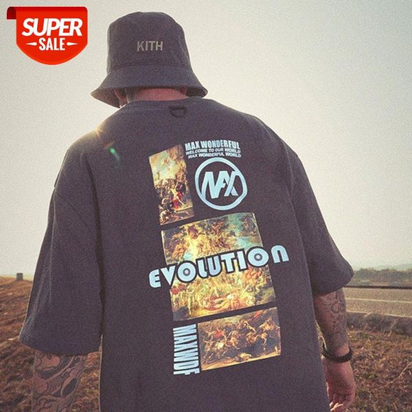 

sakahara club casual retro religious printing round neck short sleeve t-shirt male couple #eb2z, White;black