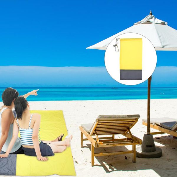 

outdoor pads 1pc portable picnic blanket lightweight beach mat with 4pcs pegs