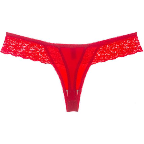 

women's underwear lace hollowed out cotton low waist traceless women's briefs thong, Black;white