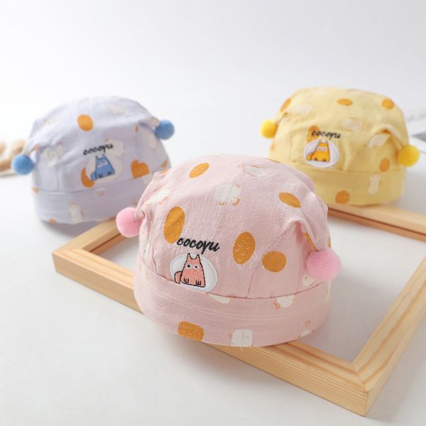 

baby hat spring and autumn thin summer children's headgear men's women's pirate korean lovely children, Blue;gray