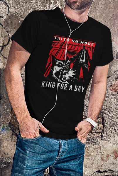 

men's t-shirts faith no more king for a day men t-shirt mr bungle fantomas shirt mike, White;black