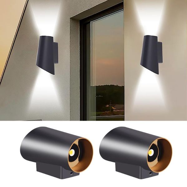 

wall lamp led outdoor waterproof double head cob home light lighting decoration courtyard aisle bedroom living room