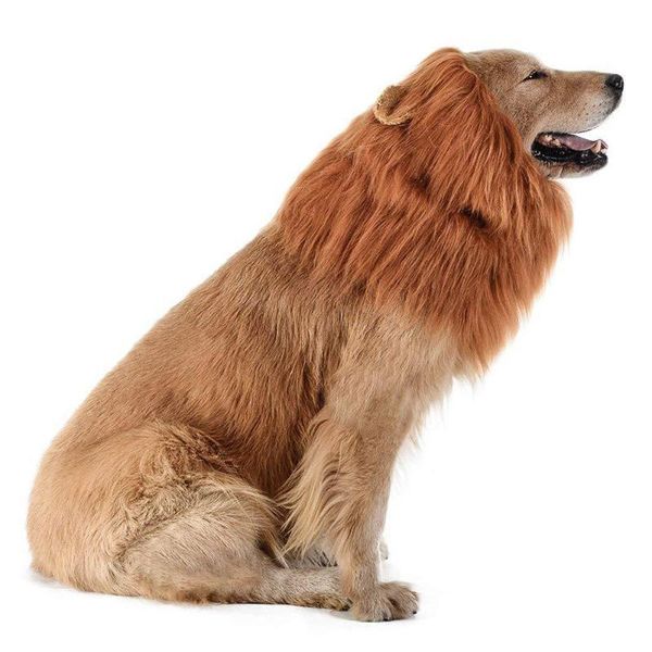 

dog apparel funny lion mane costumes wig with tail pets party supplies 66cy