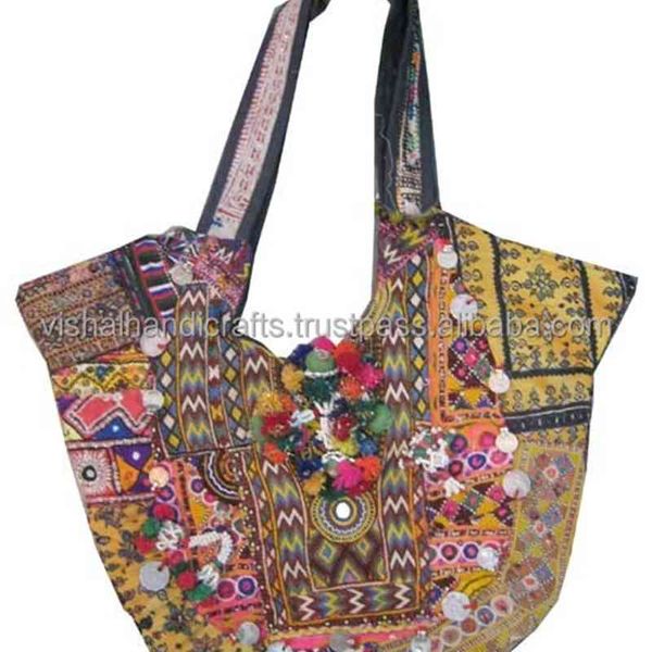 Traditionelle indische Ladi-Mode, Boho-Zigeuner-Tragetaschen/Vintage-Taschen