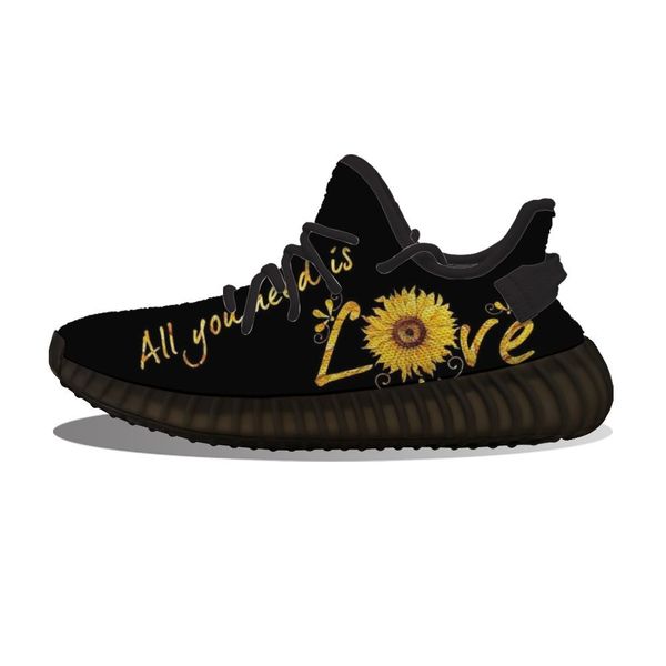 

diy custom all you need is love sunflower running shoes mh printed mens womens trainers outdoor sports sneakers 9hob