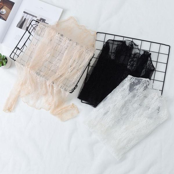 

elegant white lace blouse shirt hollow out feminine women long sleeve autumn winter base bottom shirts female women's blouses &