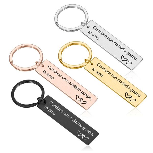 

keychains drive safe keychain father day gift keyring boyfriend girlfriend car husband wife women men anniversary birthday gifts, Silver