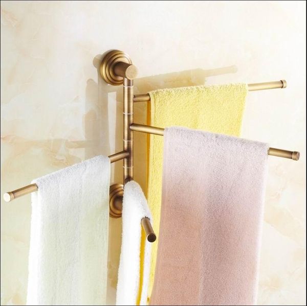 

towel racks solid brass vintage style antique four tiers bathroom revolve bar bath holder rack wall mounted