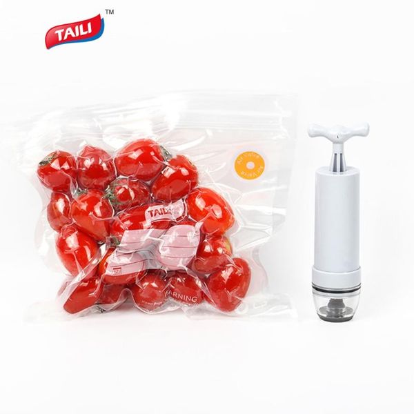 

food savers & storage containers taili vacuum bag with pump packaging kitchen no need machine