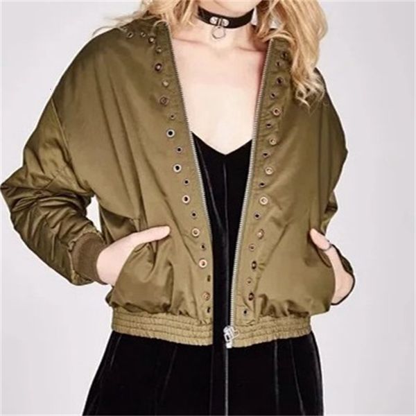 

jacket padded with metal buttonholes xrr6, Black;brown