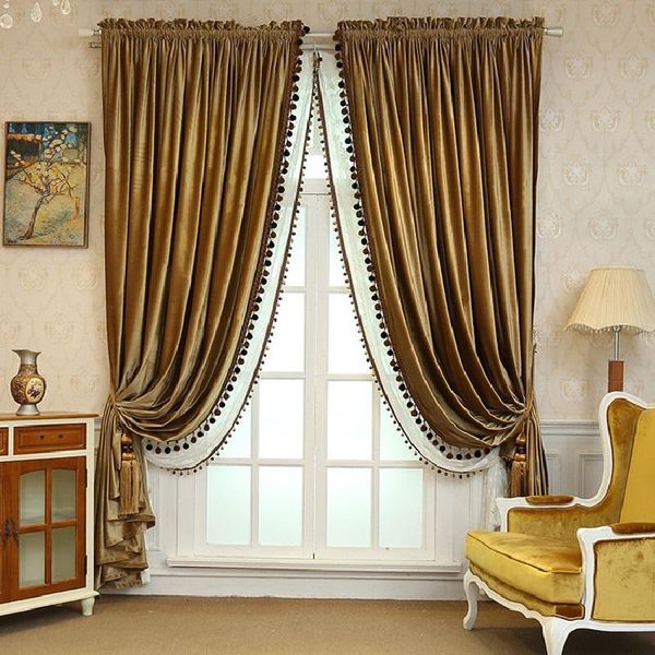 

italian velvet shade american curtain super soft curtains for bedroom living room thickened custom & drapes