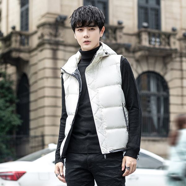 

shopkeeper style british hooded vt men's down et loose c312a-m805-p120, Black