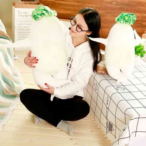 

popular new products with japanese style big root radish printed pillow cure doll