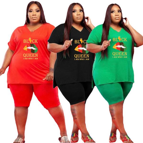 

plus size tracksuits summer survetement femme ensemble 2 pieces loose and shorts casual tracksuit sweat suits wholesale drop, Black