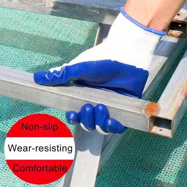 

pairs nylon gloves eco-friendly oil resistant universal excellent abrasion resistance safety for outdoor disposable