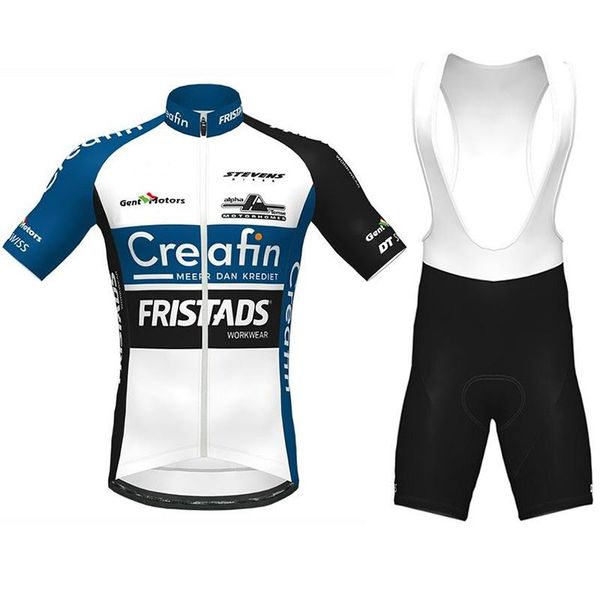 

racing sets 2021 team creafin cycling jersey 20d gel set mtb bicycle clothing bike clothes ropa ciclismo mens short maillot culotte, Black;blue