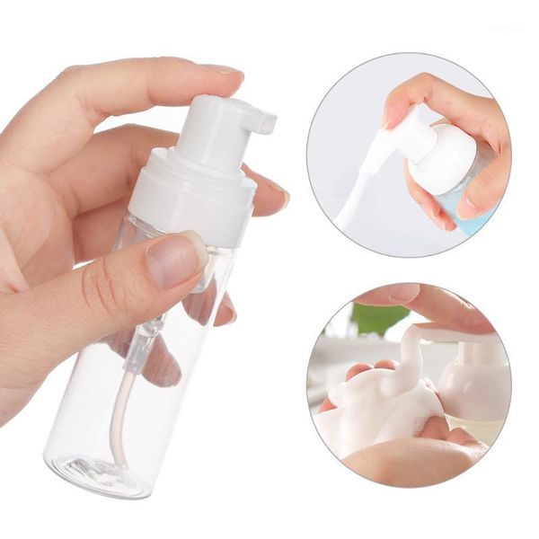 

empty bottle foaming transparent cosmetics plastic travel shower gel foam pump bottles sub-bottle storage & jars