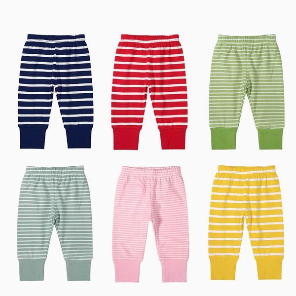 

trousers spring and autumn children cotton pants baby girls clothes 0-24m born sports boys 2021 striped clothing pant, Blue