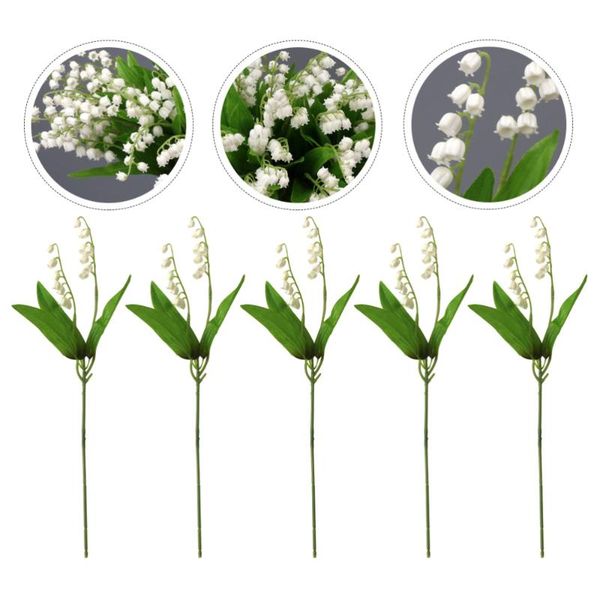 

5pcs decorative wedding flowers simulation flower props supplies (green) & wreaths