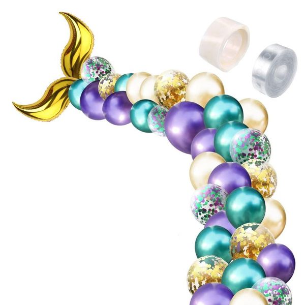 

party decoration colorful wedding decorations celebration festival fish tail supplies anniversary diy fun non toxic birthday latex balloon