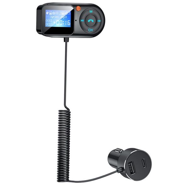 T1 Сотовый телефон Bluetooth передатчики AUX адаптер в автомобильном цепь Handsfree Kit BT 5.0 Audio Receiver для Auto Mobile Hands Free Kits FM-передатчик PD Зарядные устройства мобильного телефона