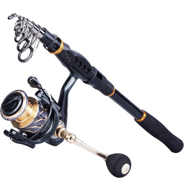 

sougayilang 1.8- 3.6m spinning fishing combo ultralight carbon fiber poles and 13+1bb reel with spare coil set boat rods