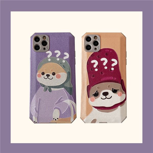 Koreanischen Stil Niedlichen Cartoon-Muster Handy Fall 11pro/12mini Für IP 8plus/XR Hard Shell Huawei Mode mate40pro Handy Fall