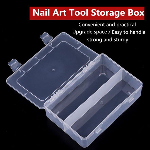 

nail art kits 1pc tool box jewelry storage transparent shop dedicated pen holder